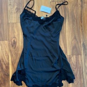 Lovers and friends black slip dress